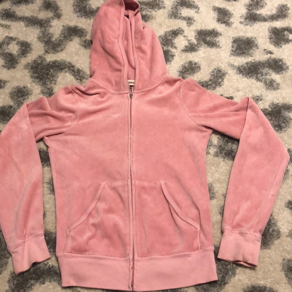 Juice couture light pink zip up track jacket